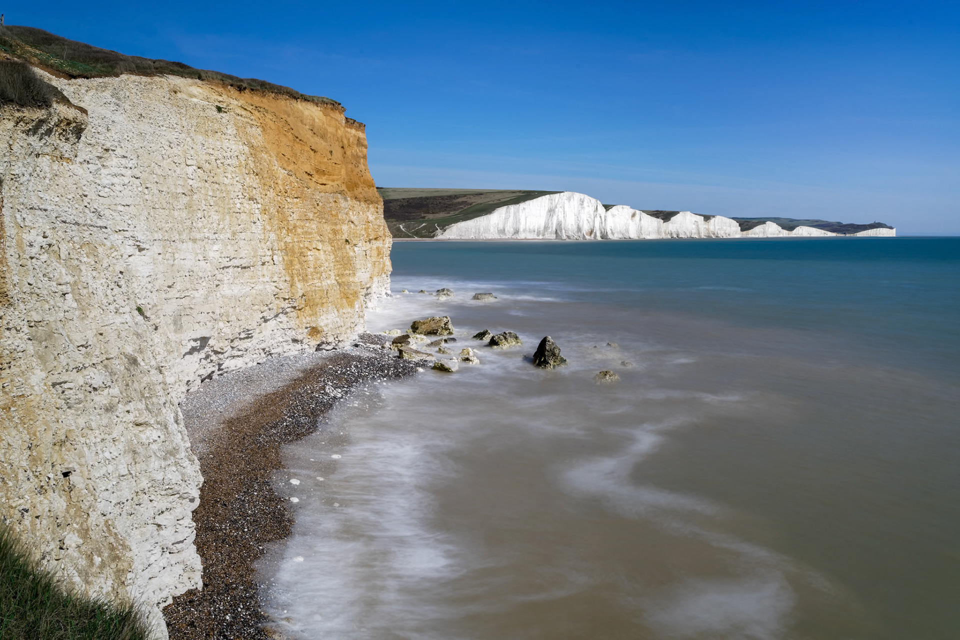 View of the Sussex Coastline from Hope Gap
