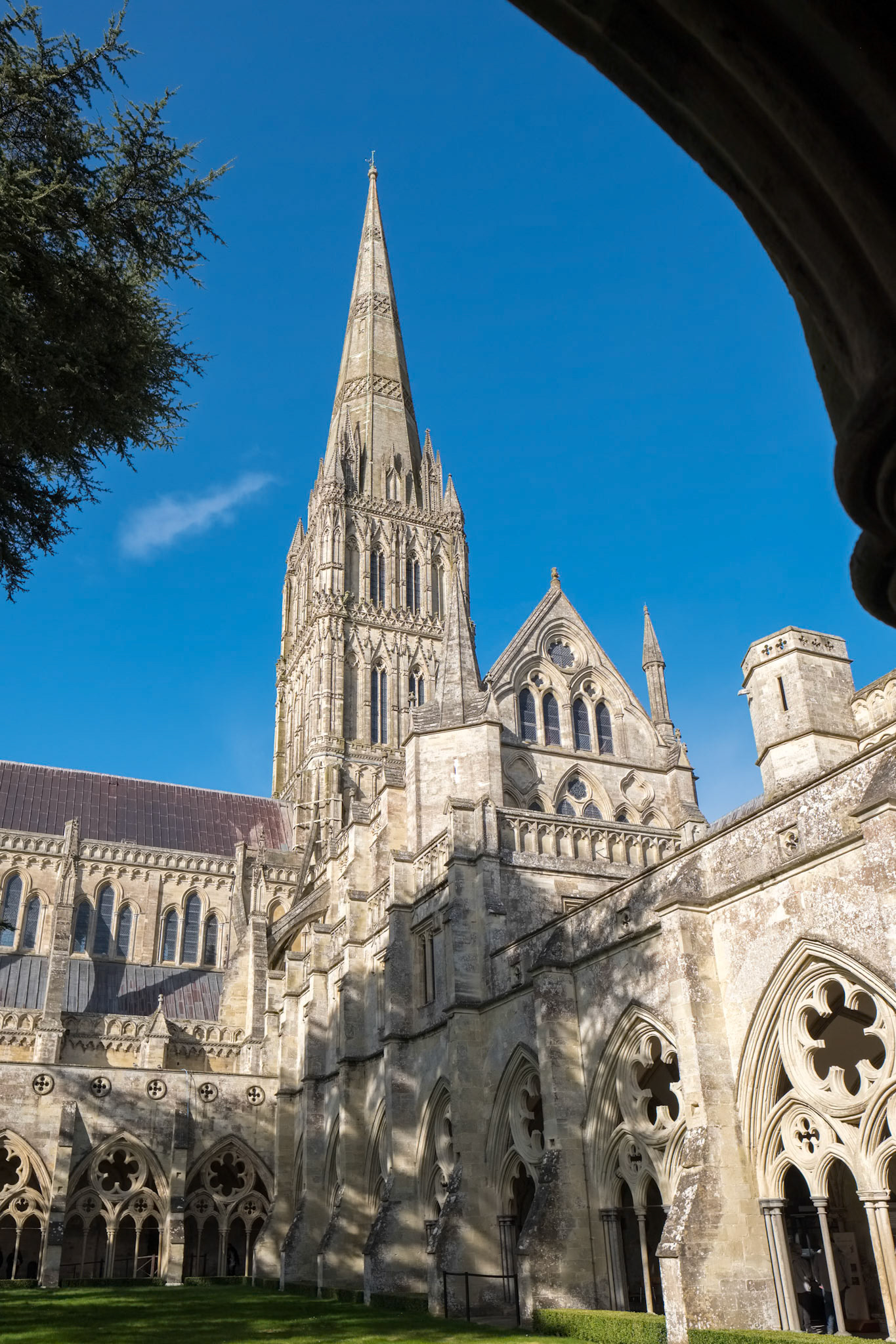 Exterior View of Salisbury Cathedral