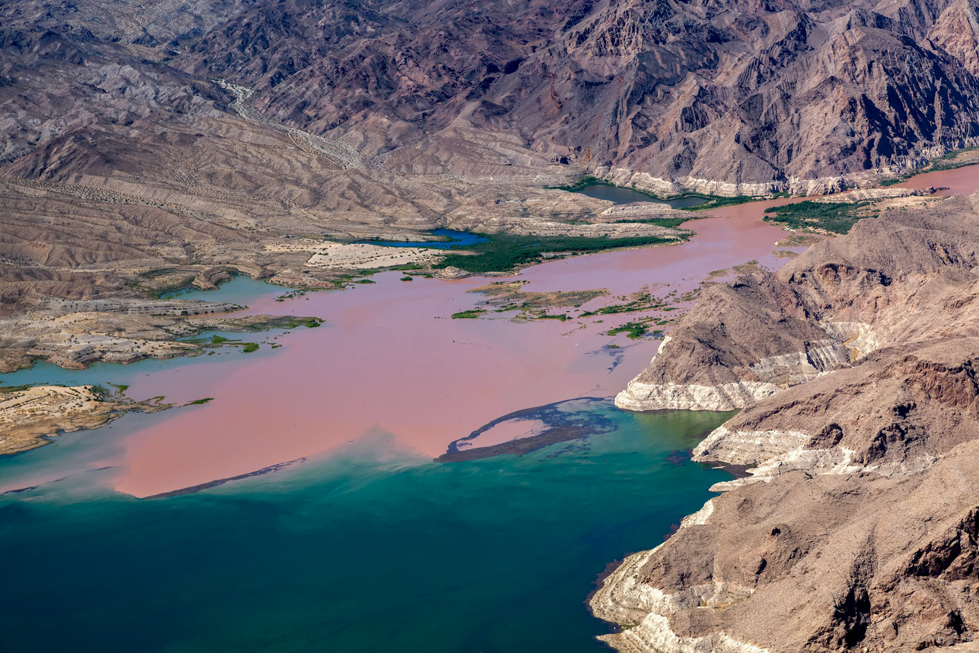 Colorado River Joins Lake Mead