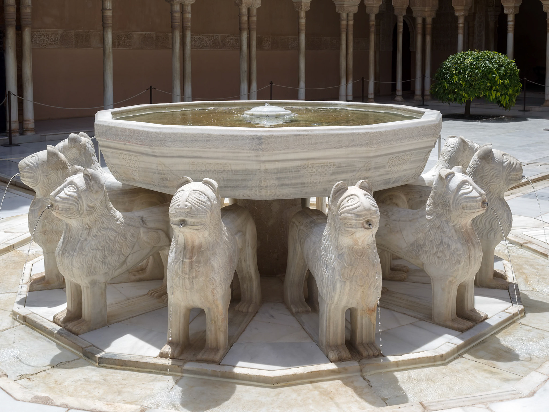 Part of the Alhambra  Palace in Granada