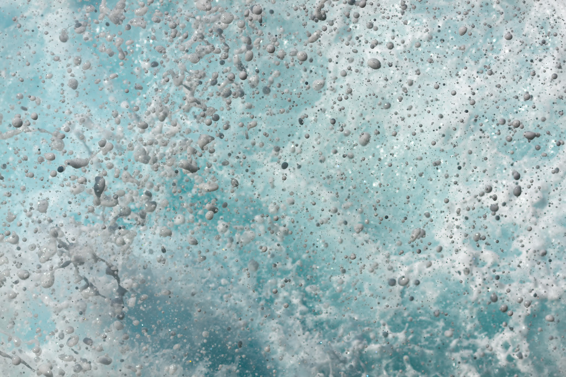 Sea spray from a wave hitting the seashore in Tenerife