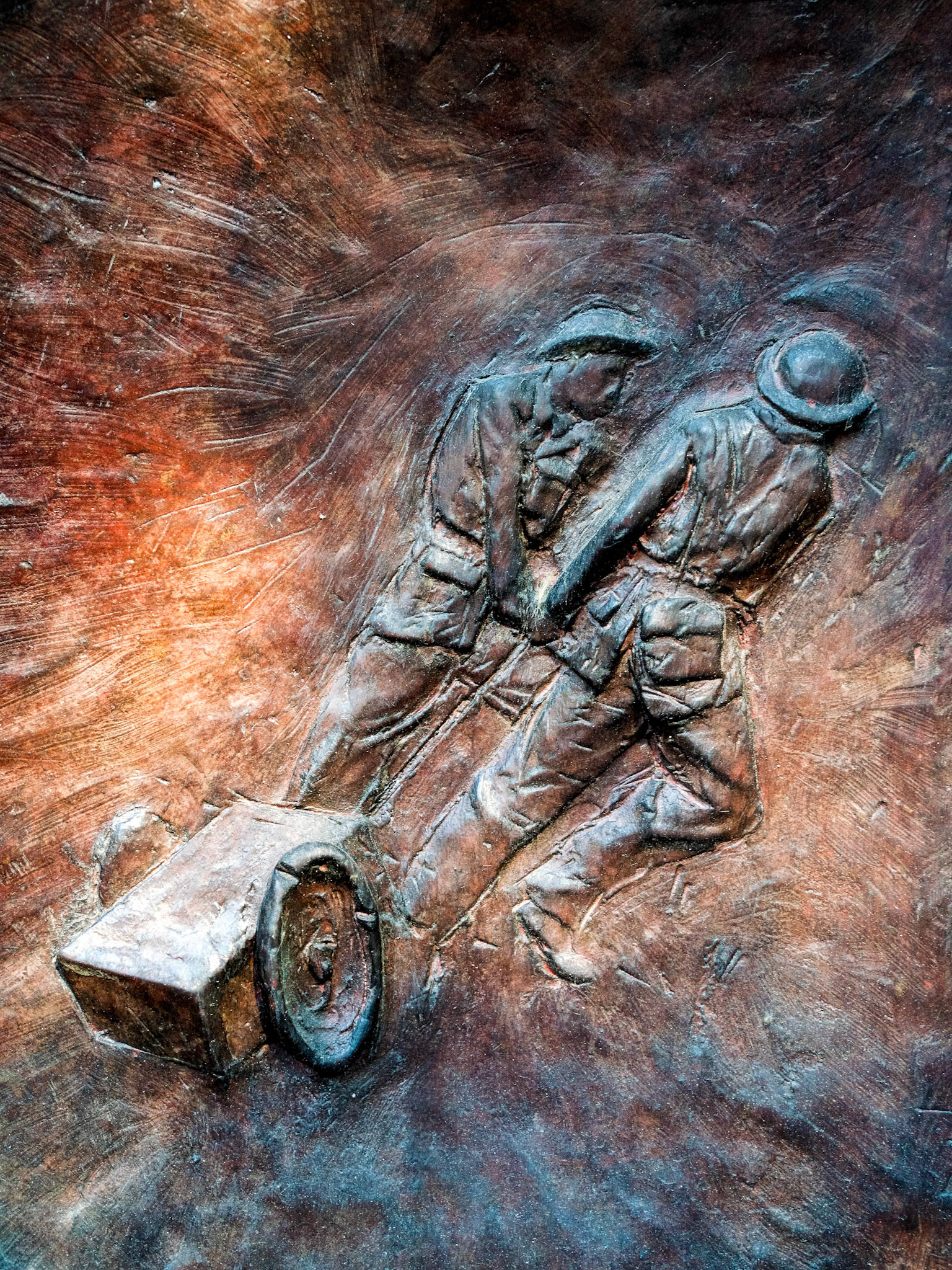 Close-up of Part of the Battle of Britain War Memorial