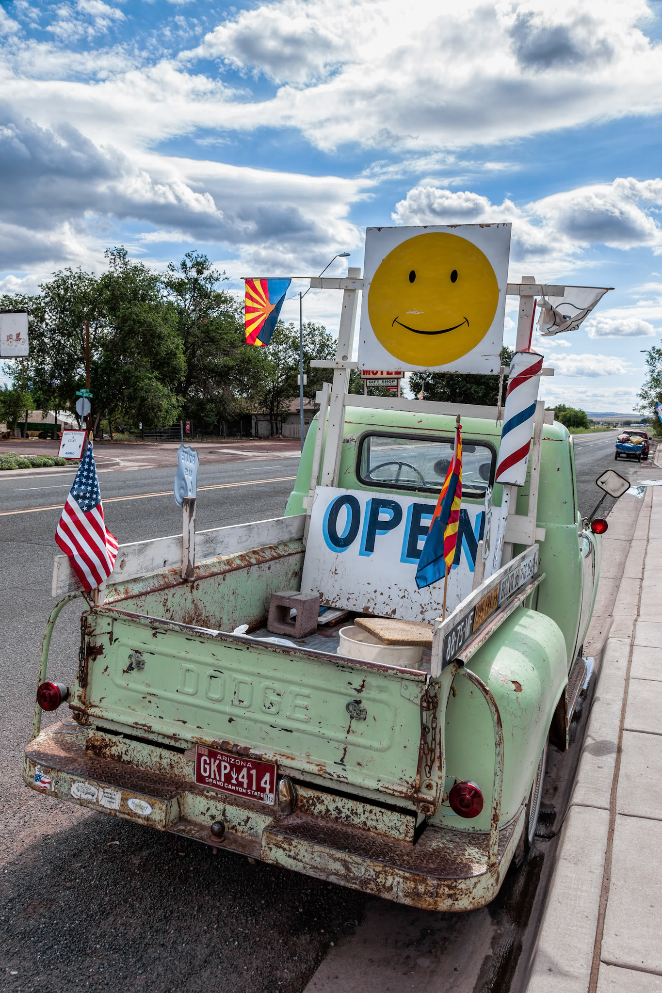 Vehicle Parked in Seligman on Route 66
