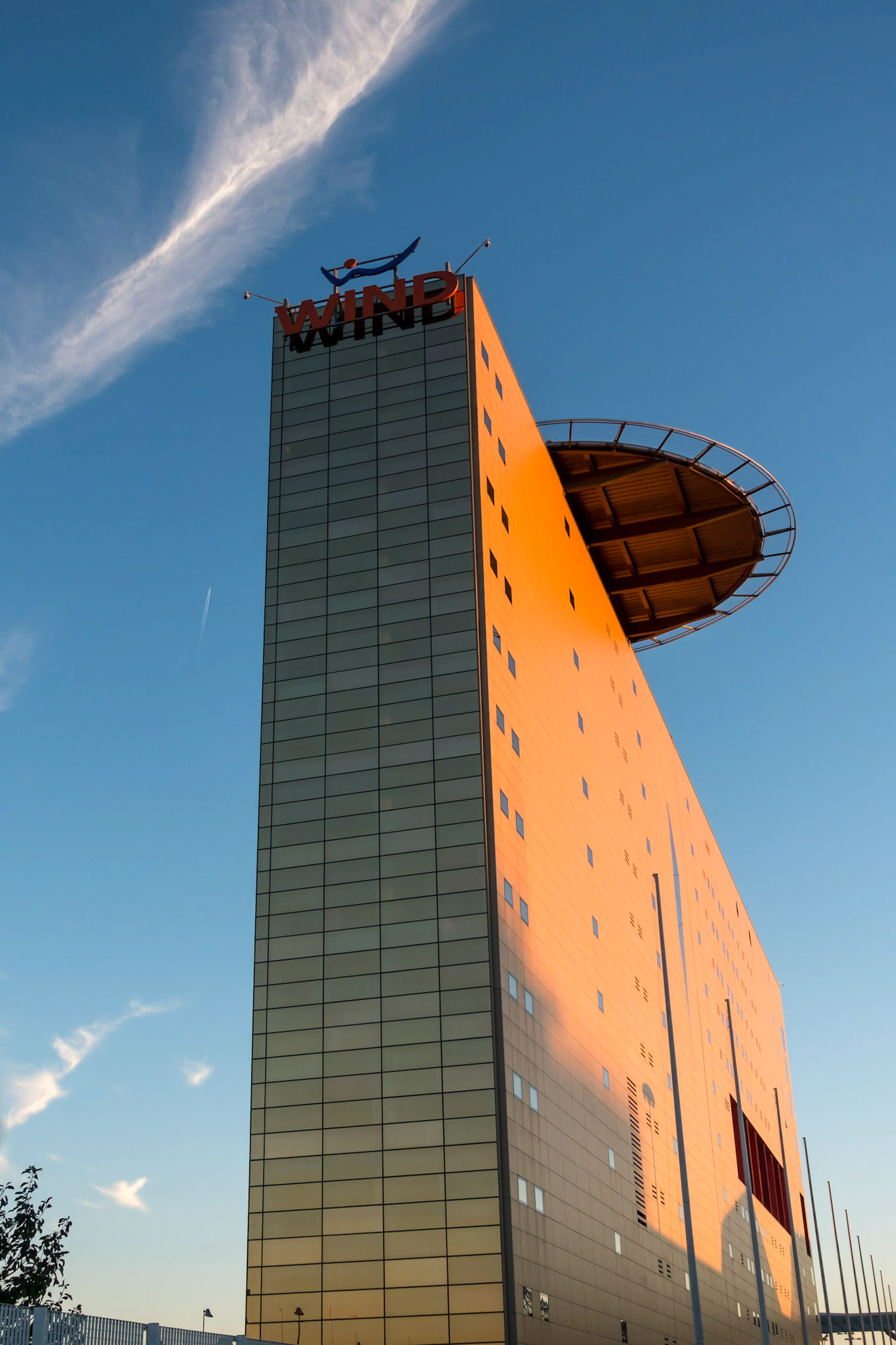 View of the Wind Building in Milan Italy