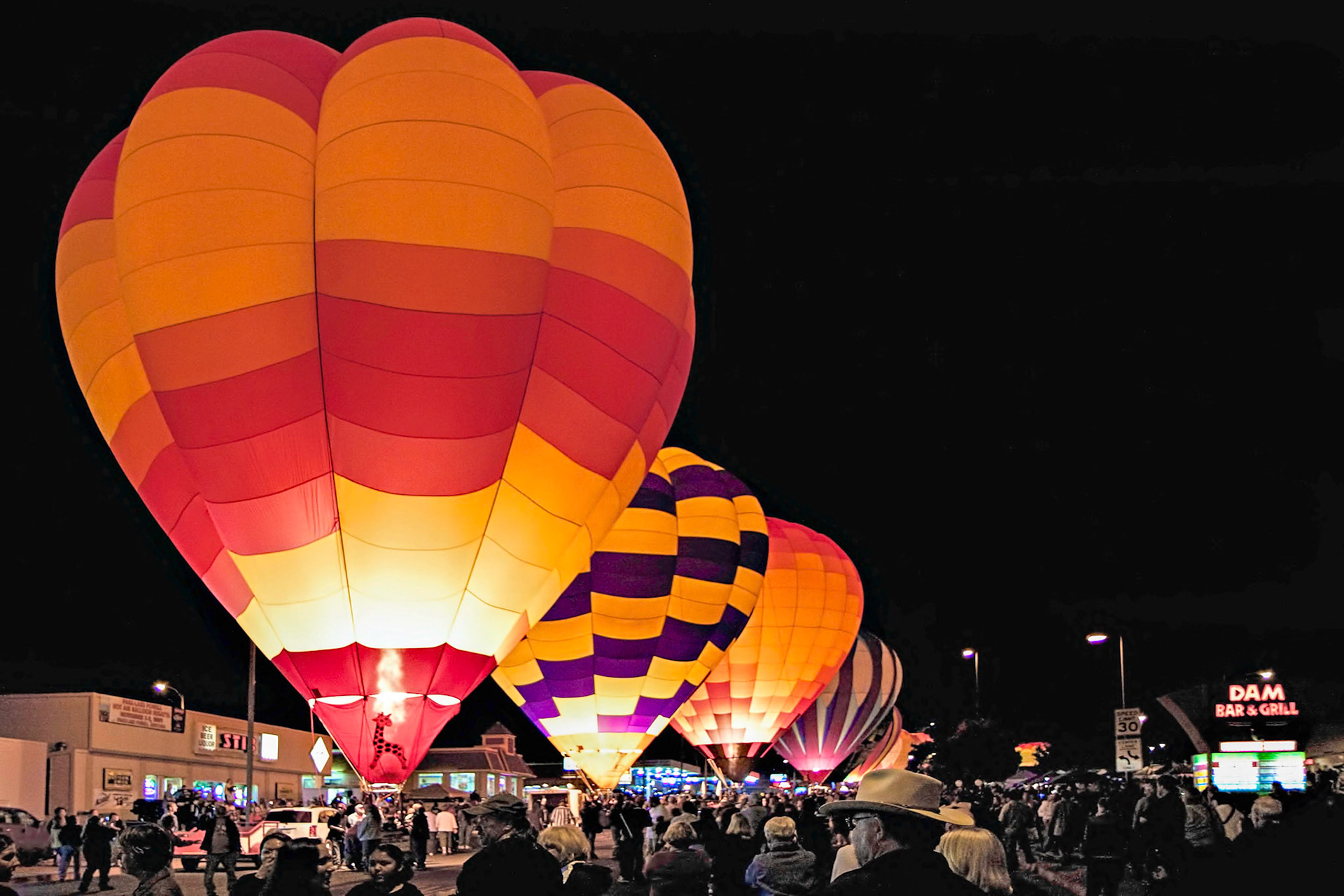 Night Display at the Page Balloon Festival