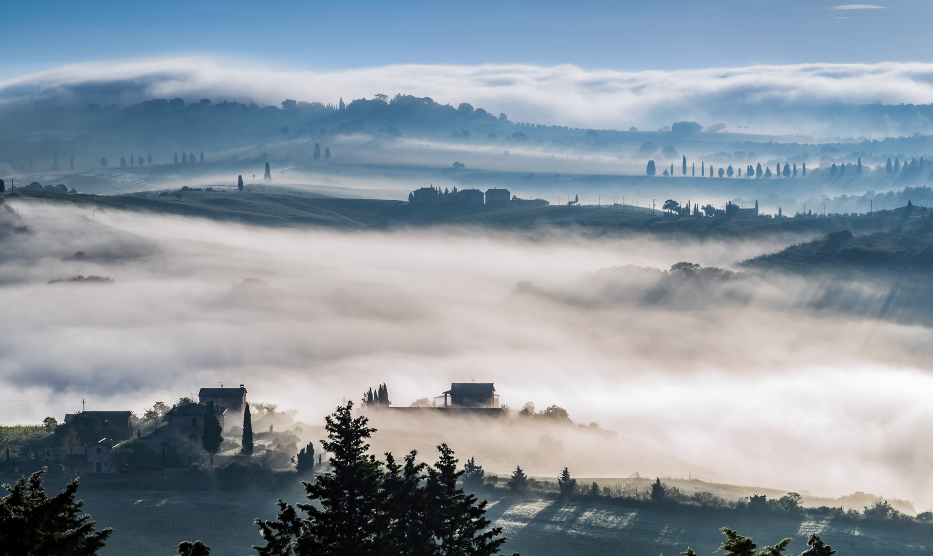 Sunrise over Val d'Orcia