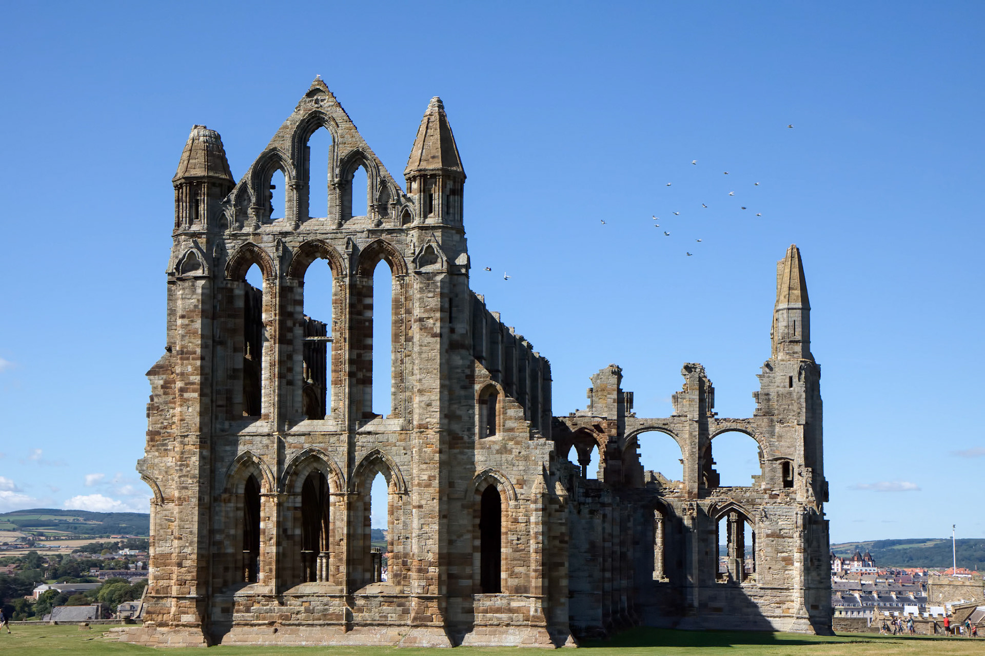 View of Whitby Abbey Ruins