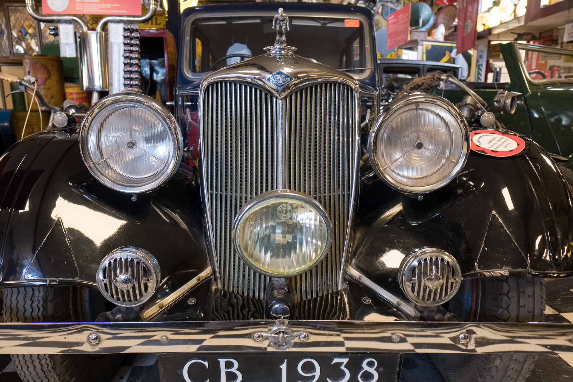 Riley Adelphi 1938 in the Motor Museum at Bourton-on-the-Water