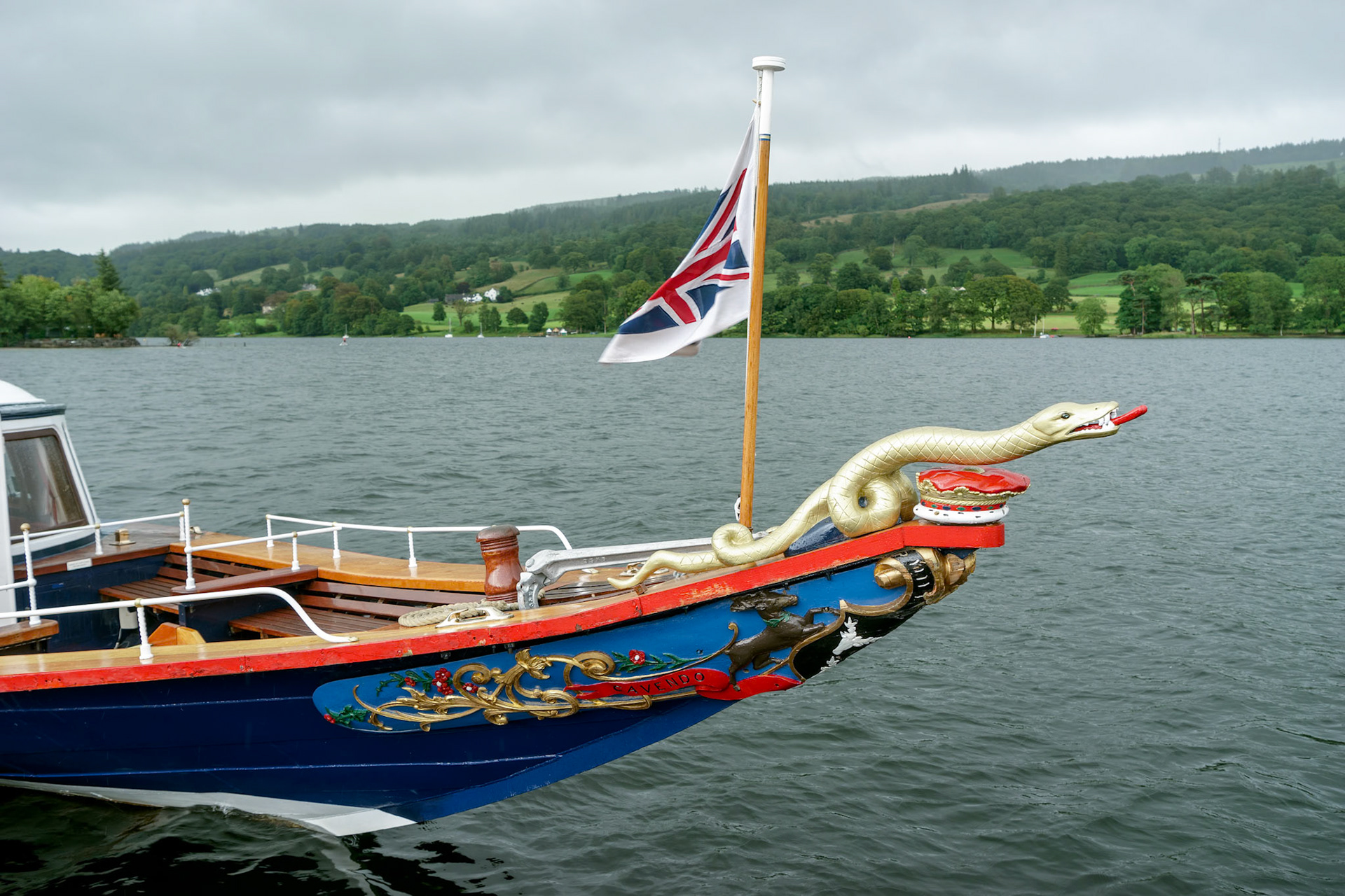 Sydney the Sea Serpent Figurehead of the Steam Yacht Gondola