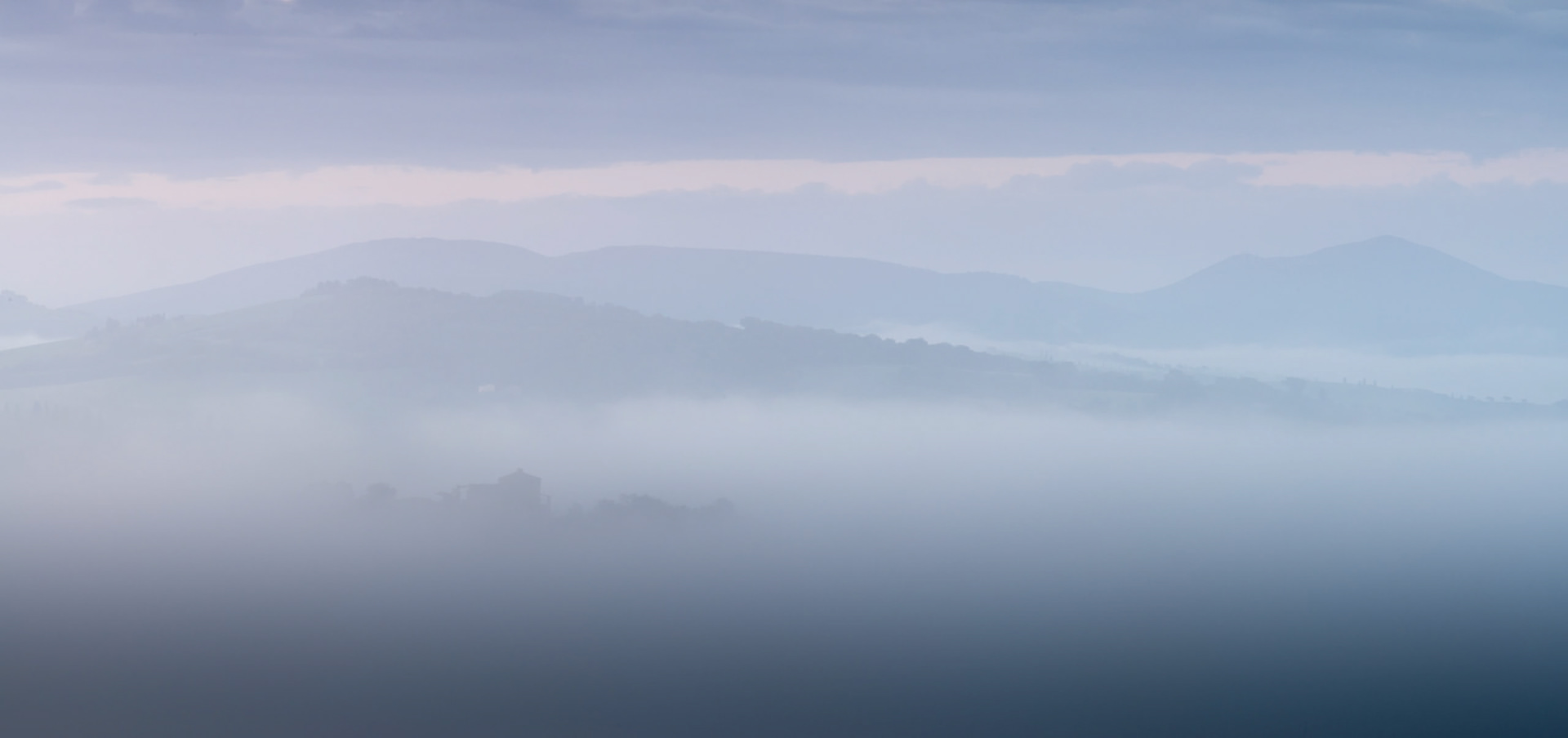 Misty Dawn in Tuscany