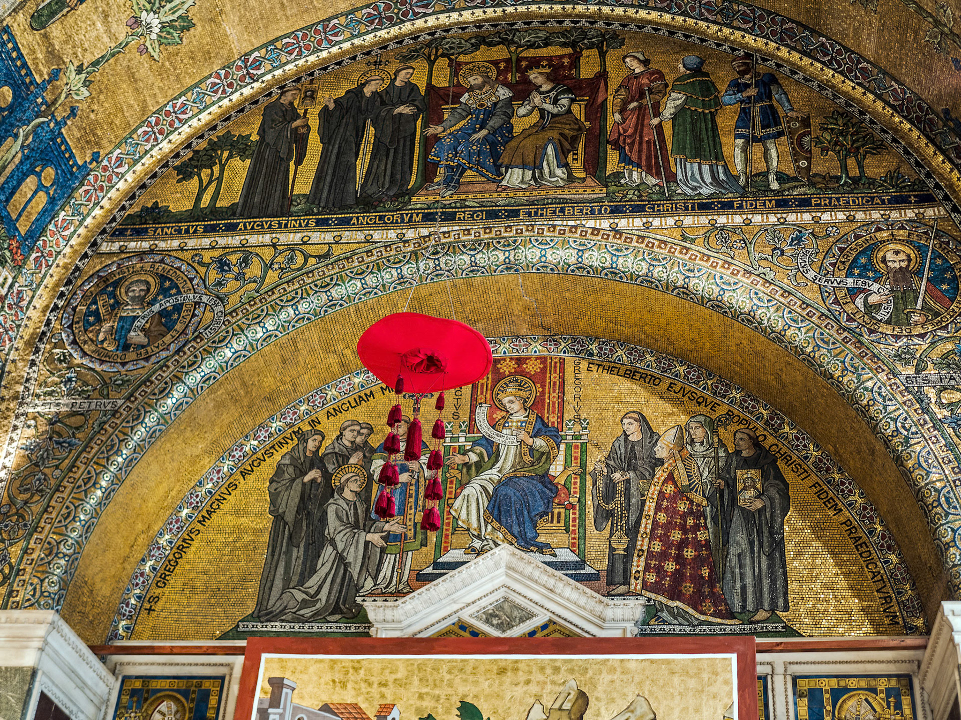 Artwork on the Wall of Westminster Cathedral