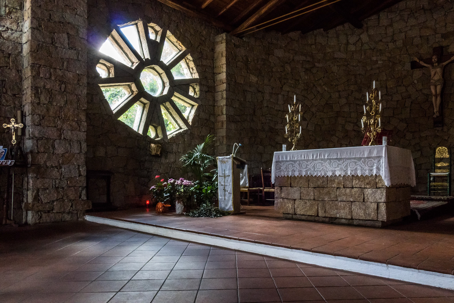 Church of the Franciscan Father Don Giacomino in Baia Sardinia