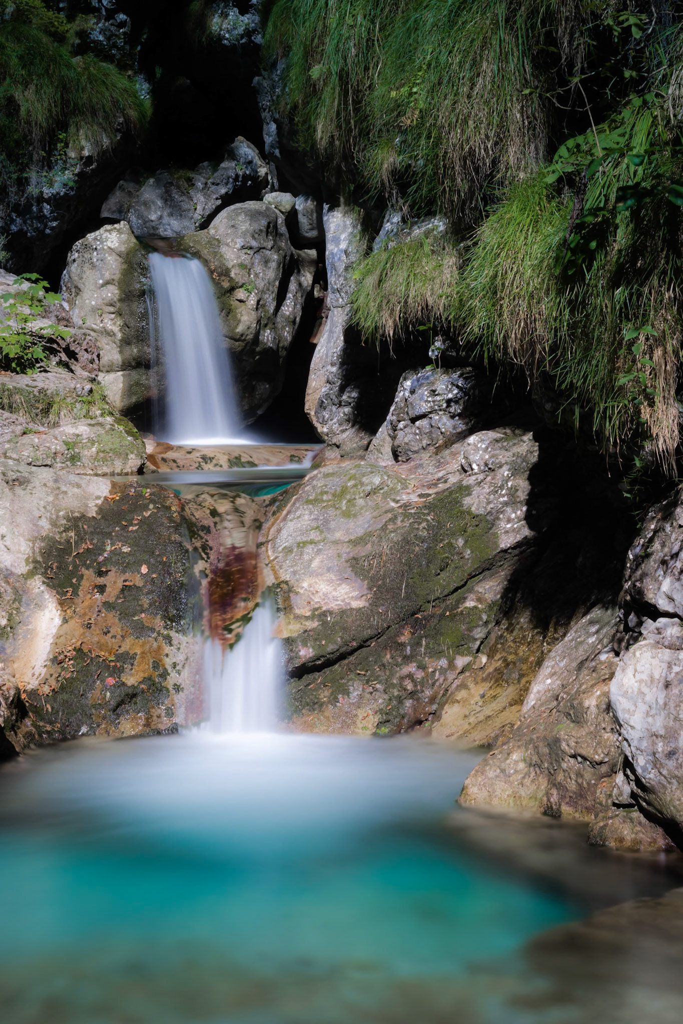 Pool of Horses at Val Vertova Lombardy near Bergamo in Italy