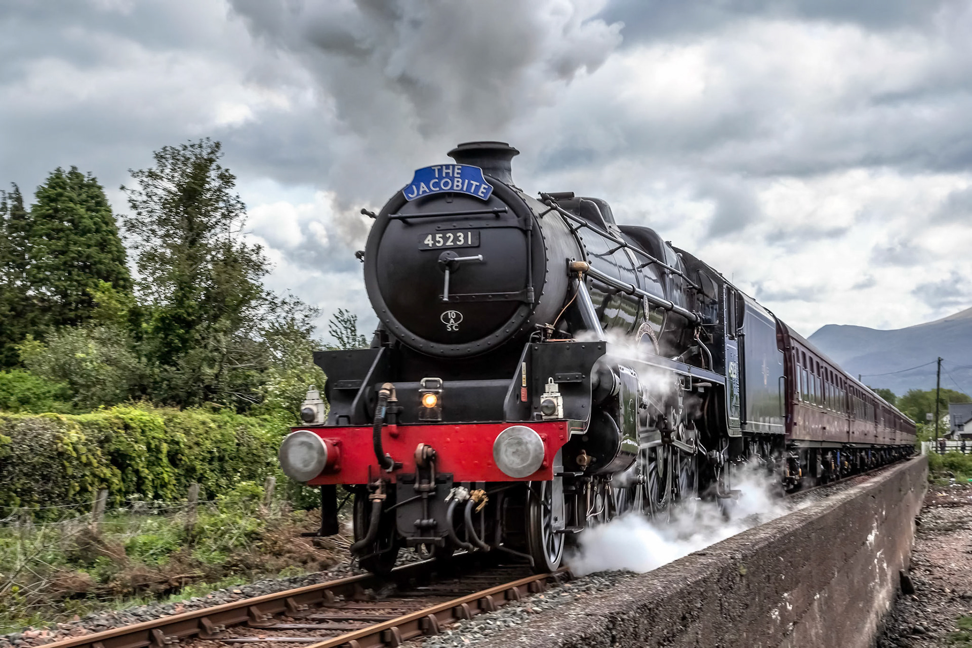The Jacobite Steaming through Corpach