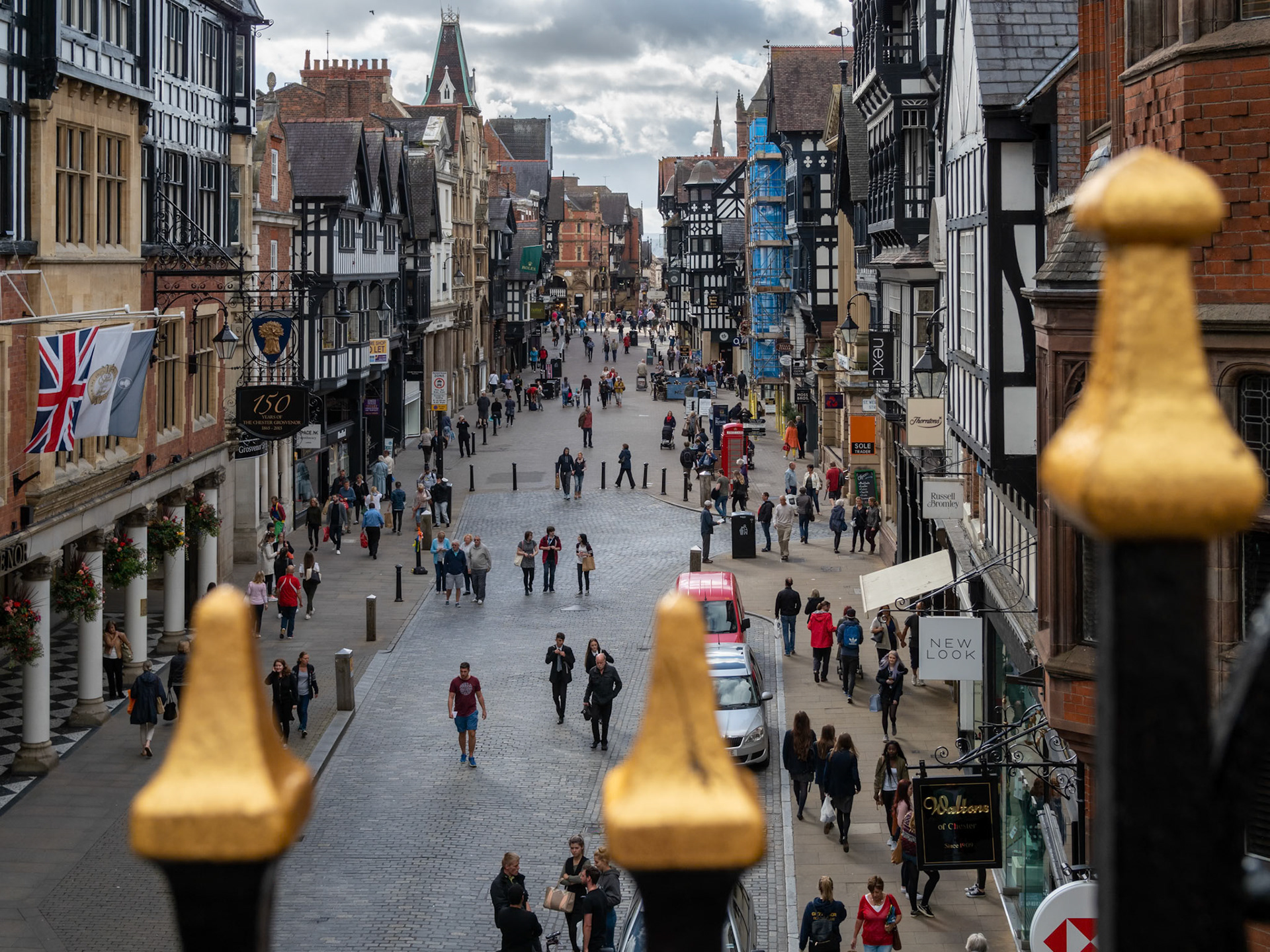 People Shopping in Chester City Centre