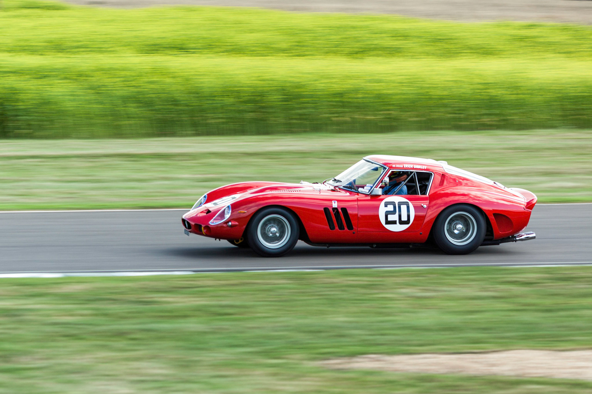 GOODWOOD, WEST SUSSEX/UK - SEPTEMBER 14 : Vintage Racing at Goodwood at Goodwood on September 14, 2012. One unidentified person