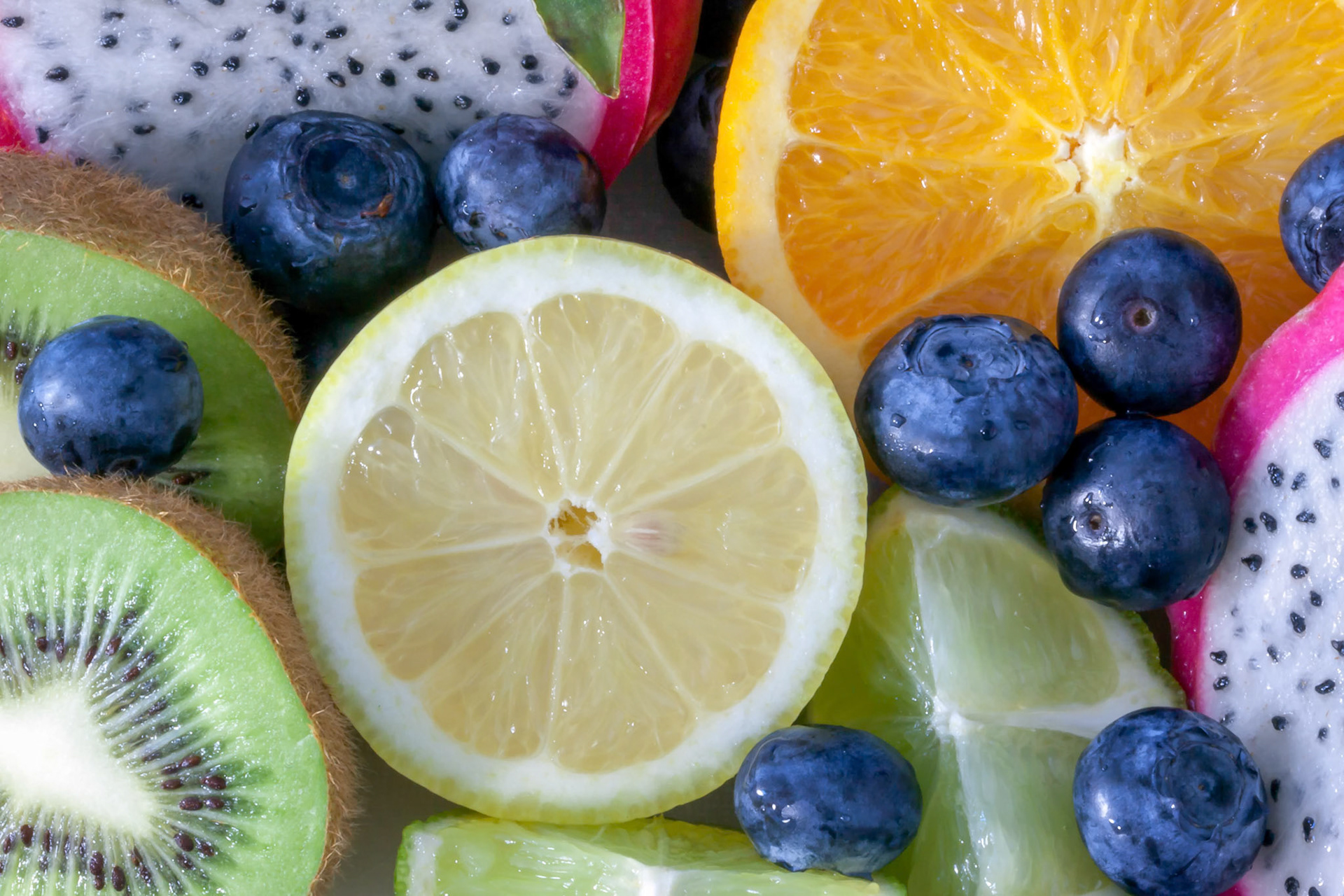 Medley of Different Edible Fruits Ready to Eat