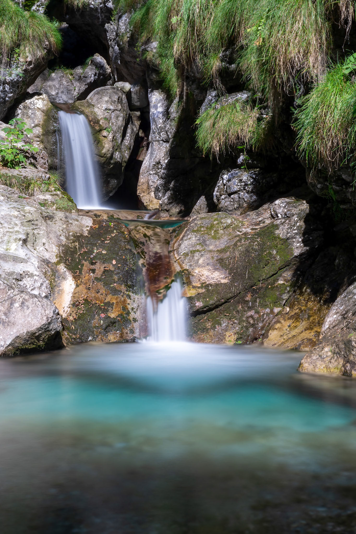 Pool of Horses at Val Vertova Lombardy near Bergamo in Italy