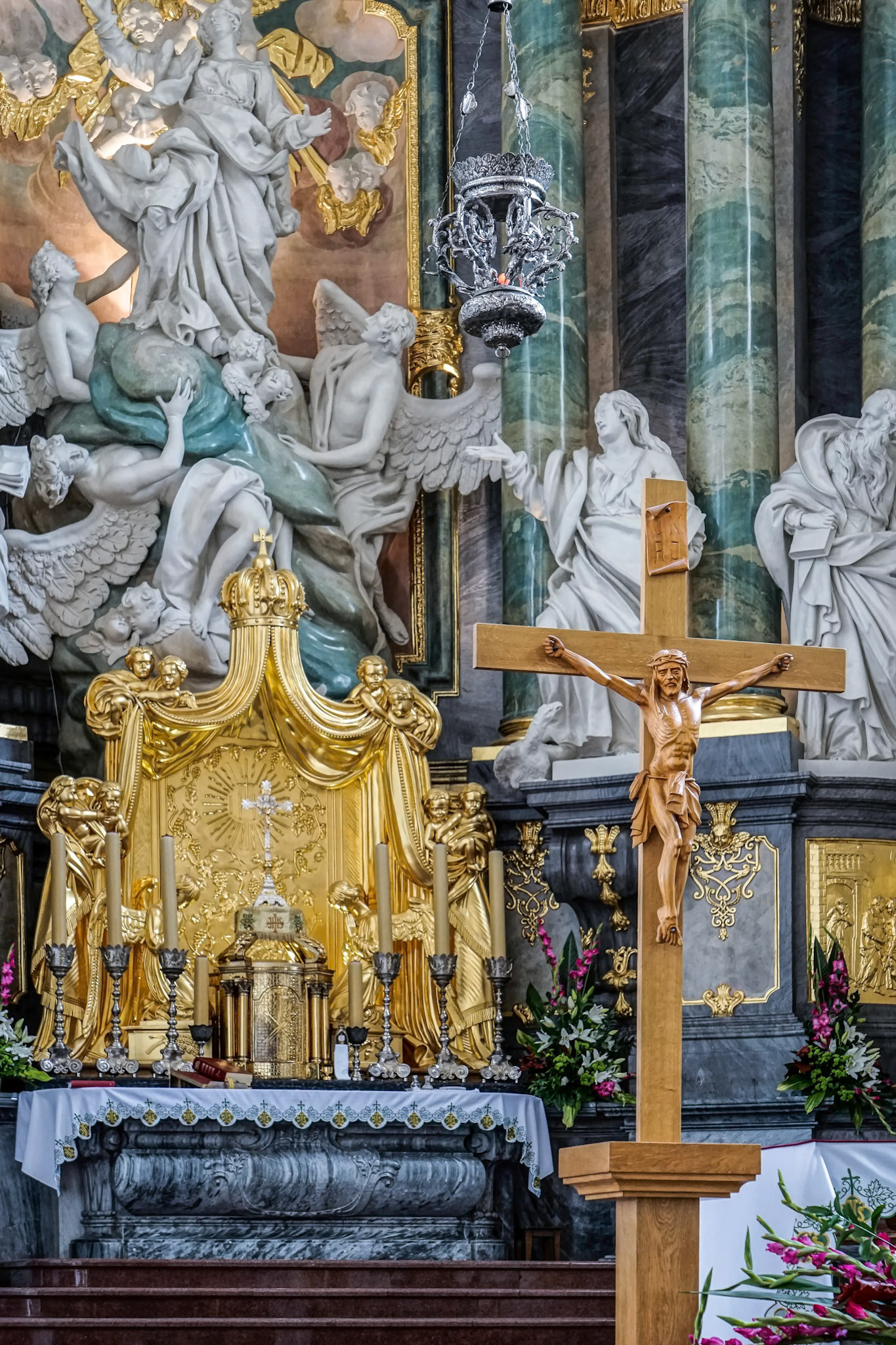 Partial View of the Jasna Gora Monastery in Czestochowa Poland