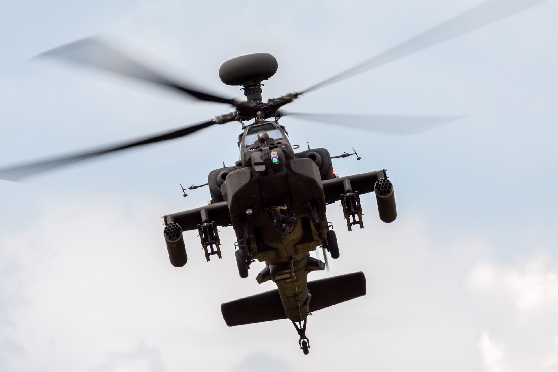 Blue Eagles Apache Aerial Display at Biggin Hill Airshow