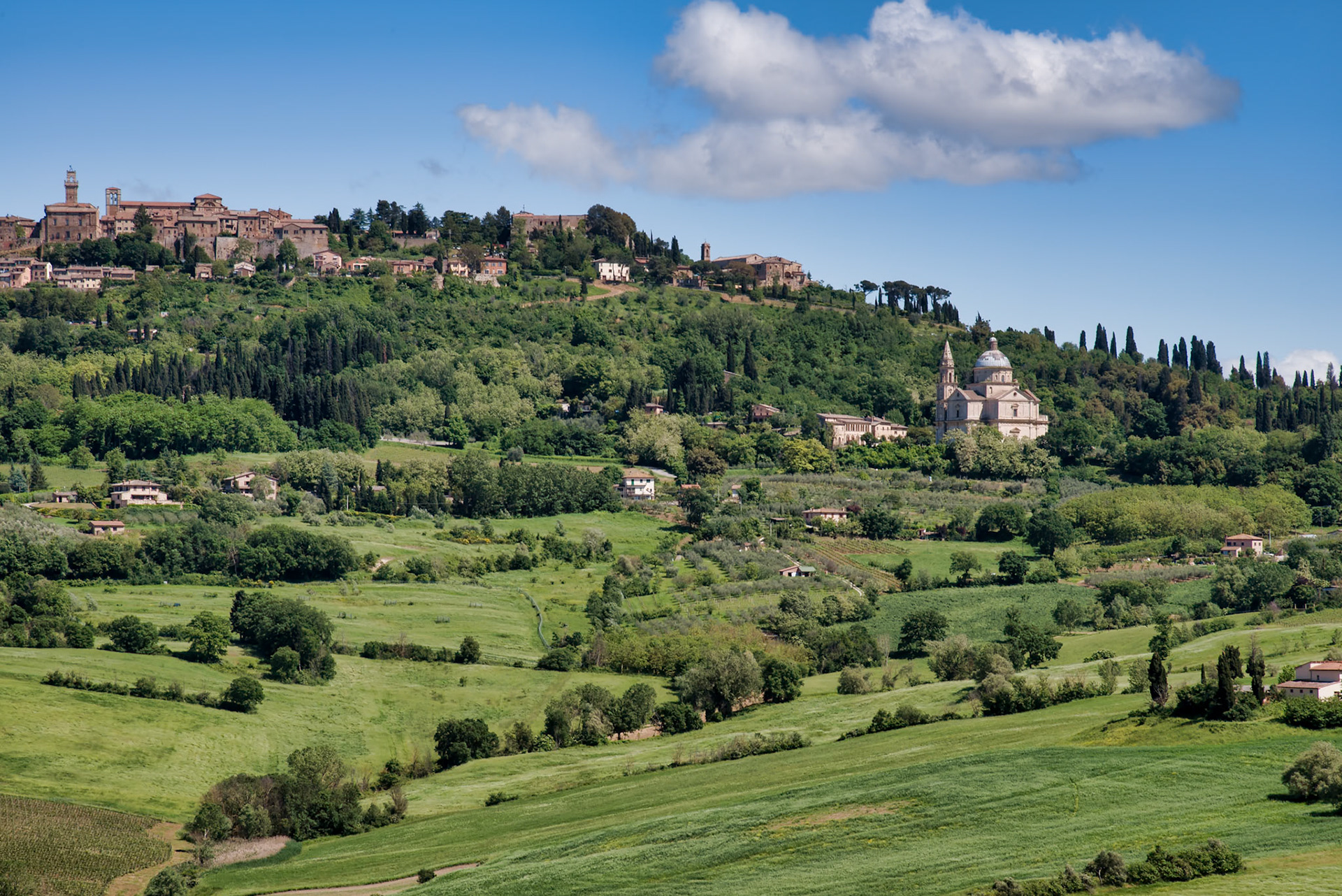 View of San Biagio Church  in Montepulciano