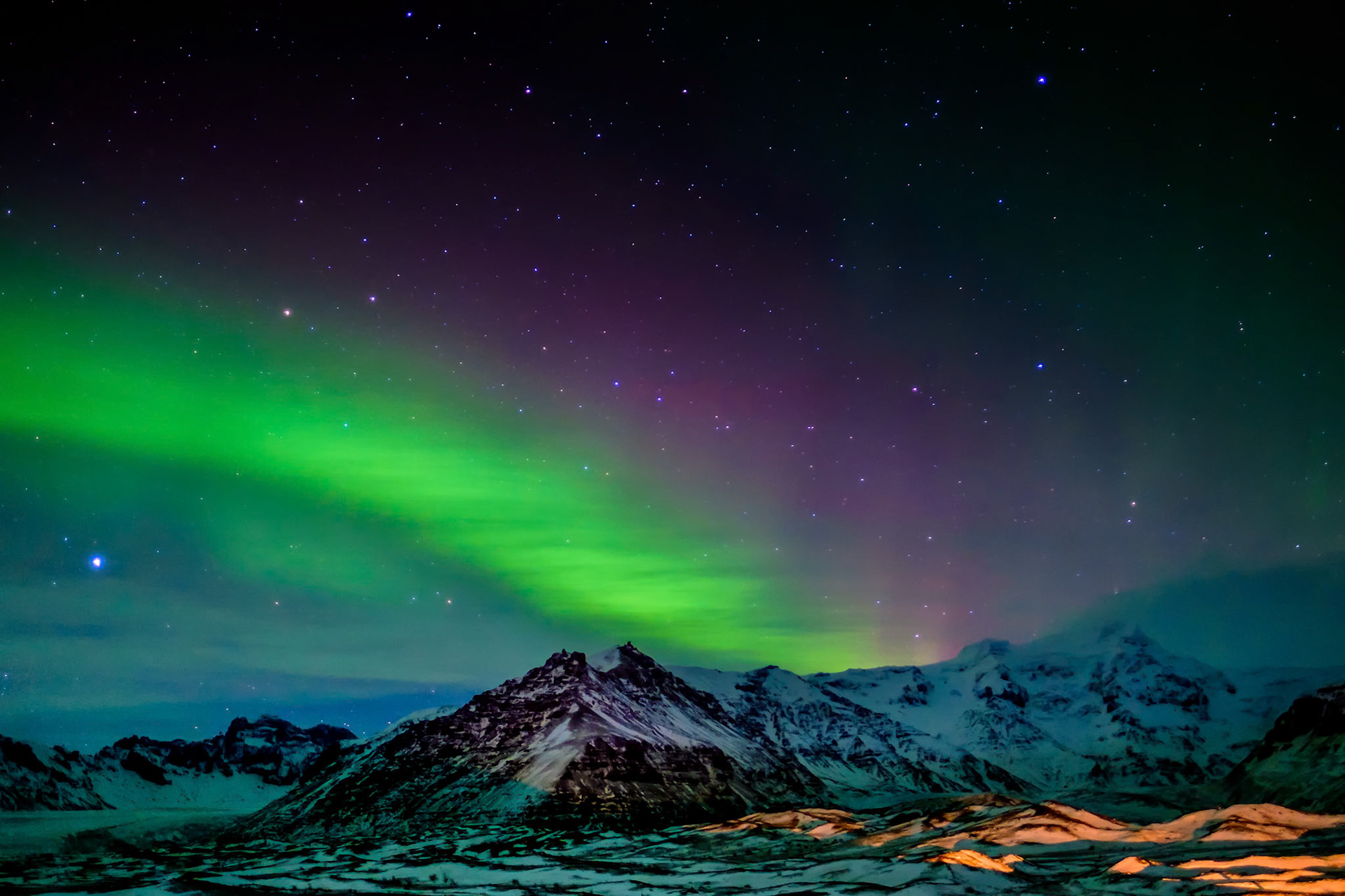 Northern Lights Southern Iceland