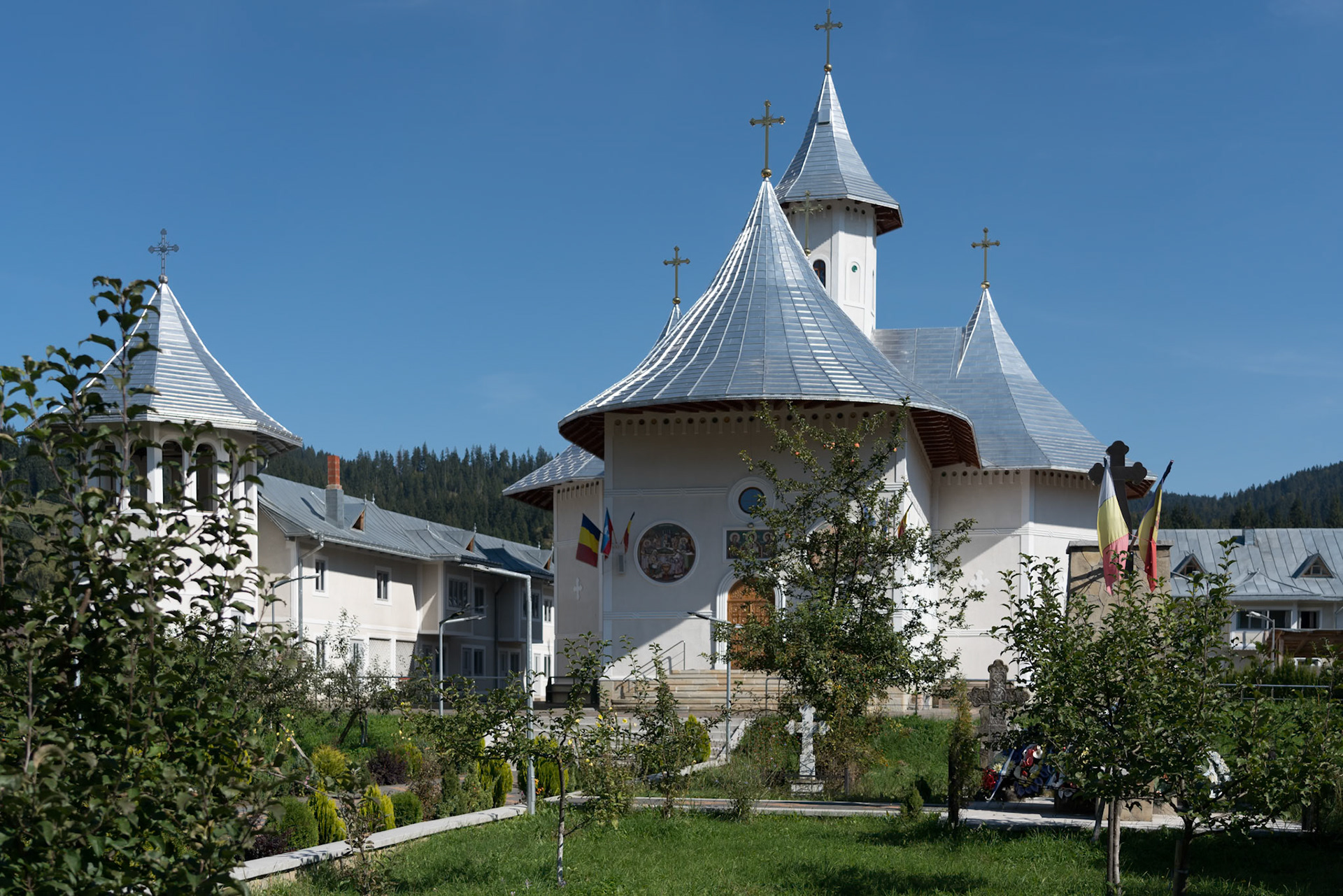 MOLDOVITA, MOLDOVIA/ROMANIA - SEPTEMBER 18 : The Church from Moldovita in Moldovia Romania on September 18, 2018