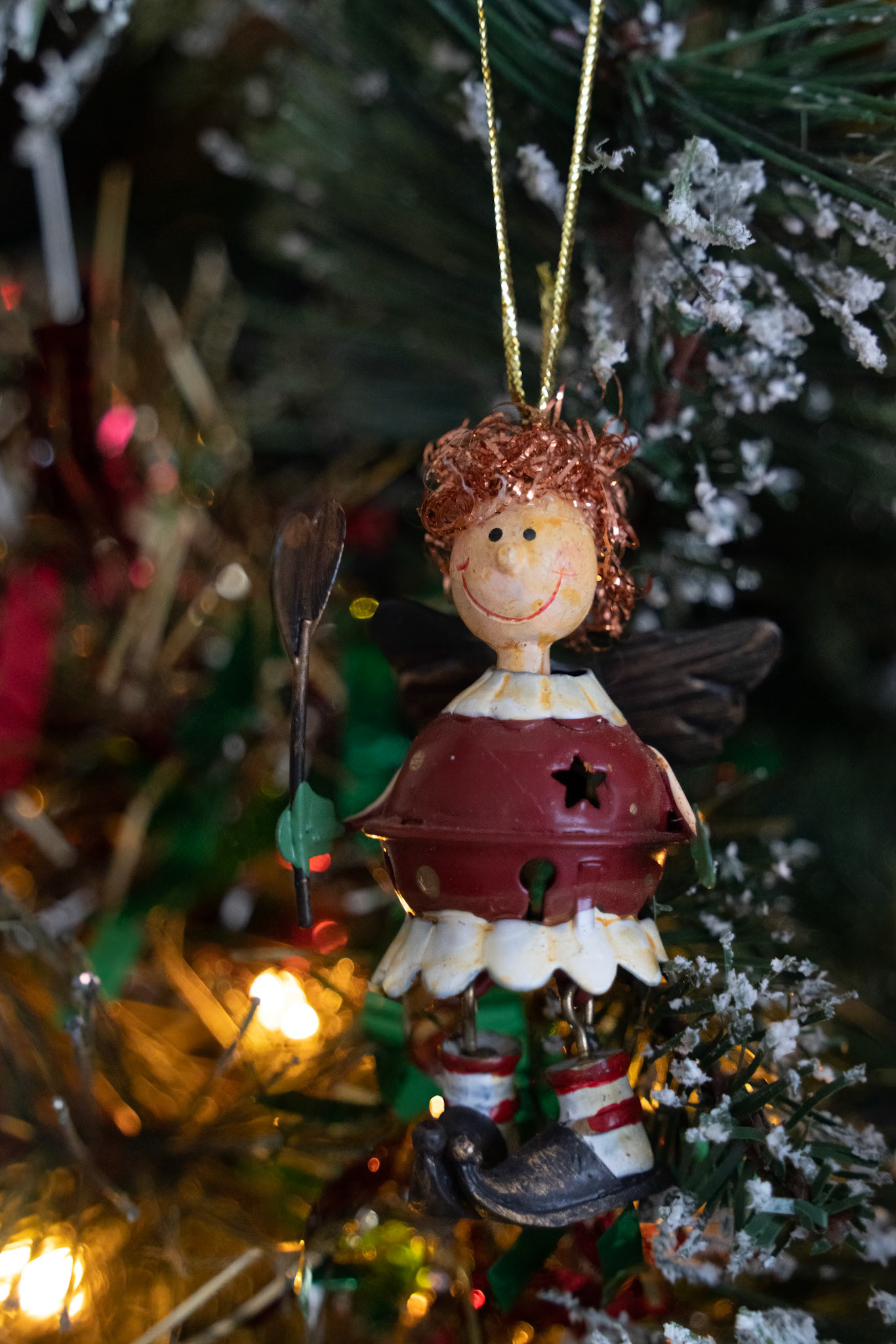 EAST GRINSTEAD, WEST SUSSEX, UK - DECEMBER 14 : Christmas tree decoration in East Grinstead West Sussex on December 14, 2020