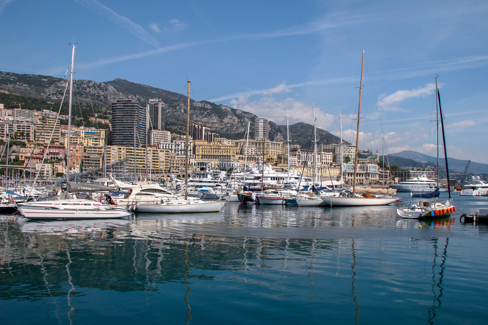 Packed harbour at Monte Carlo Monaco