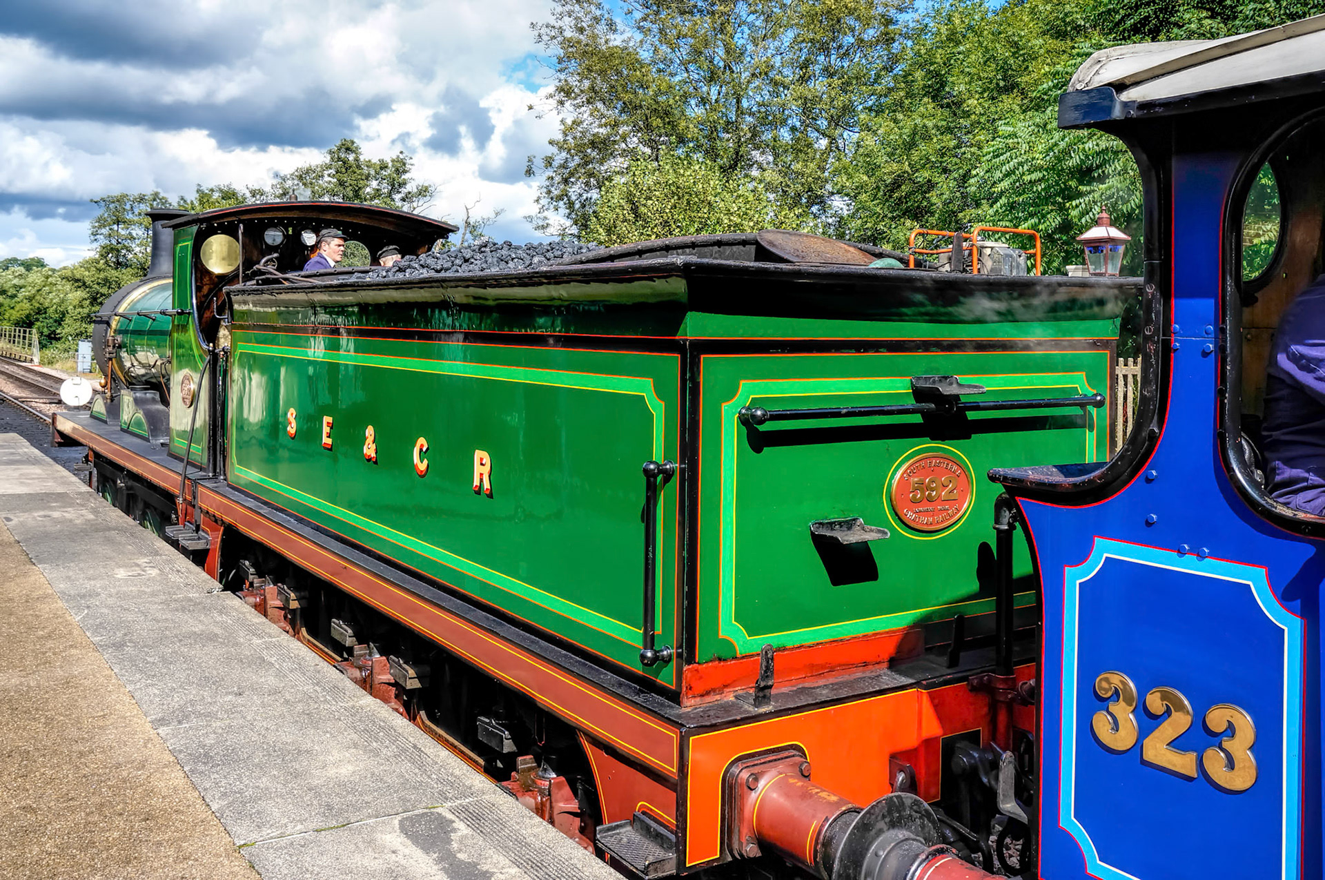 C Class Steam Engine at Sheffield Park Station