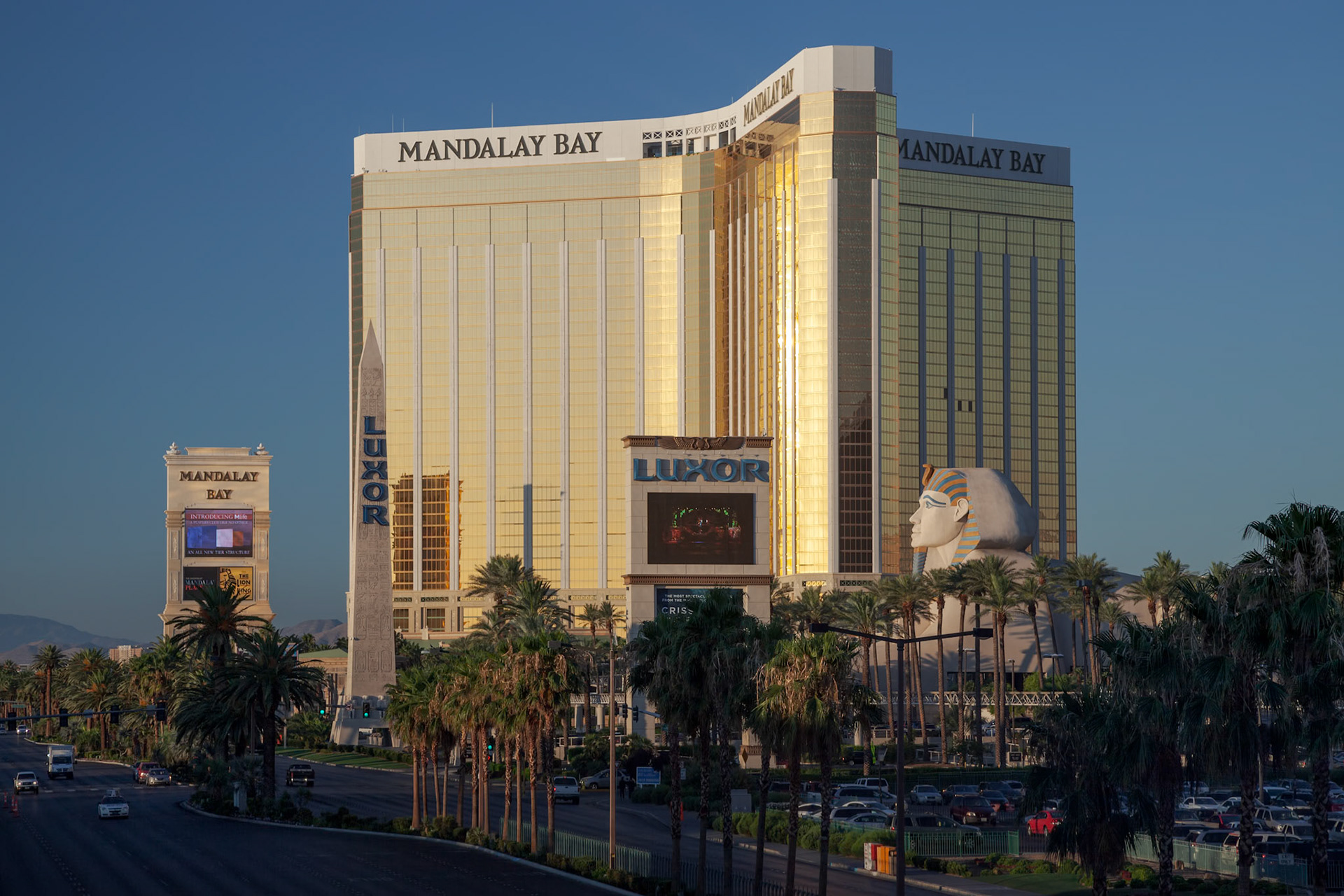 LAS VEGAS, NEVADA/USA - AUGUST 1 ; View of Mandalay Bay Hotel in Las Vegas Nevada on August 1, 2011