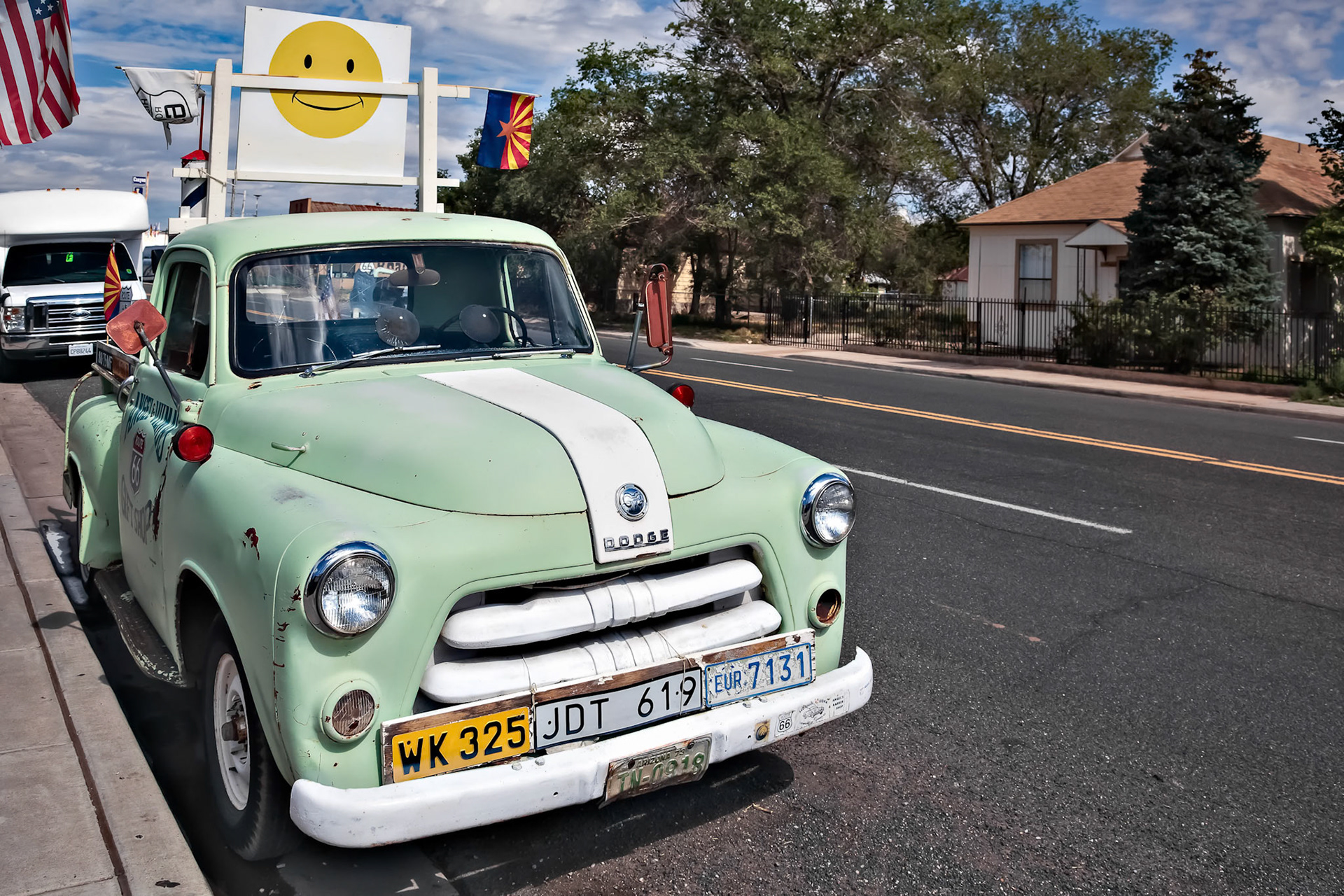 Vehicle Parked in Seligman on Route 66