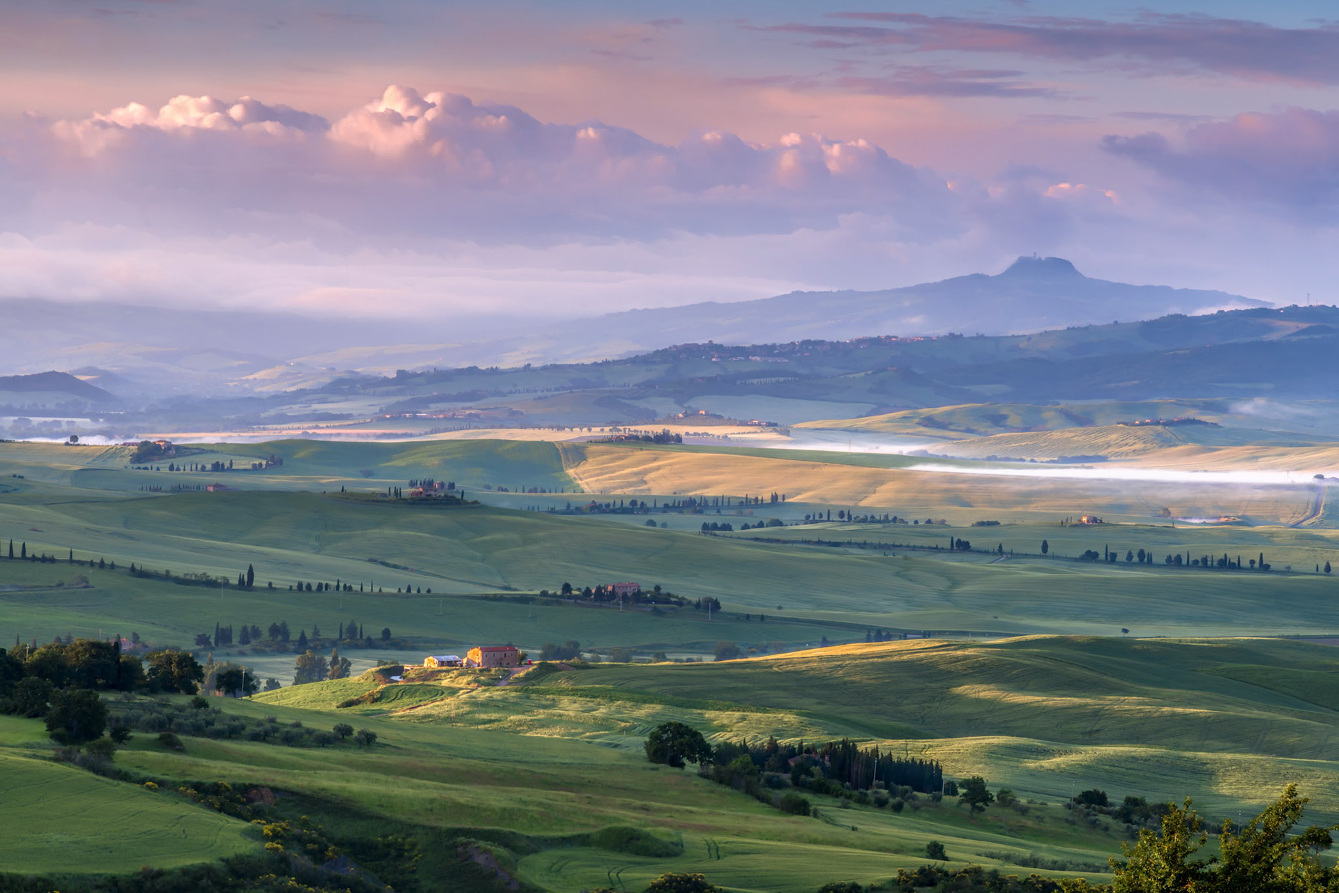 Farmland in Val d'Orcia Tuscany