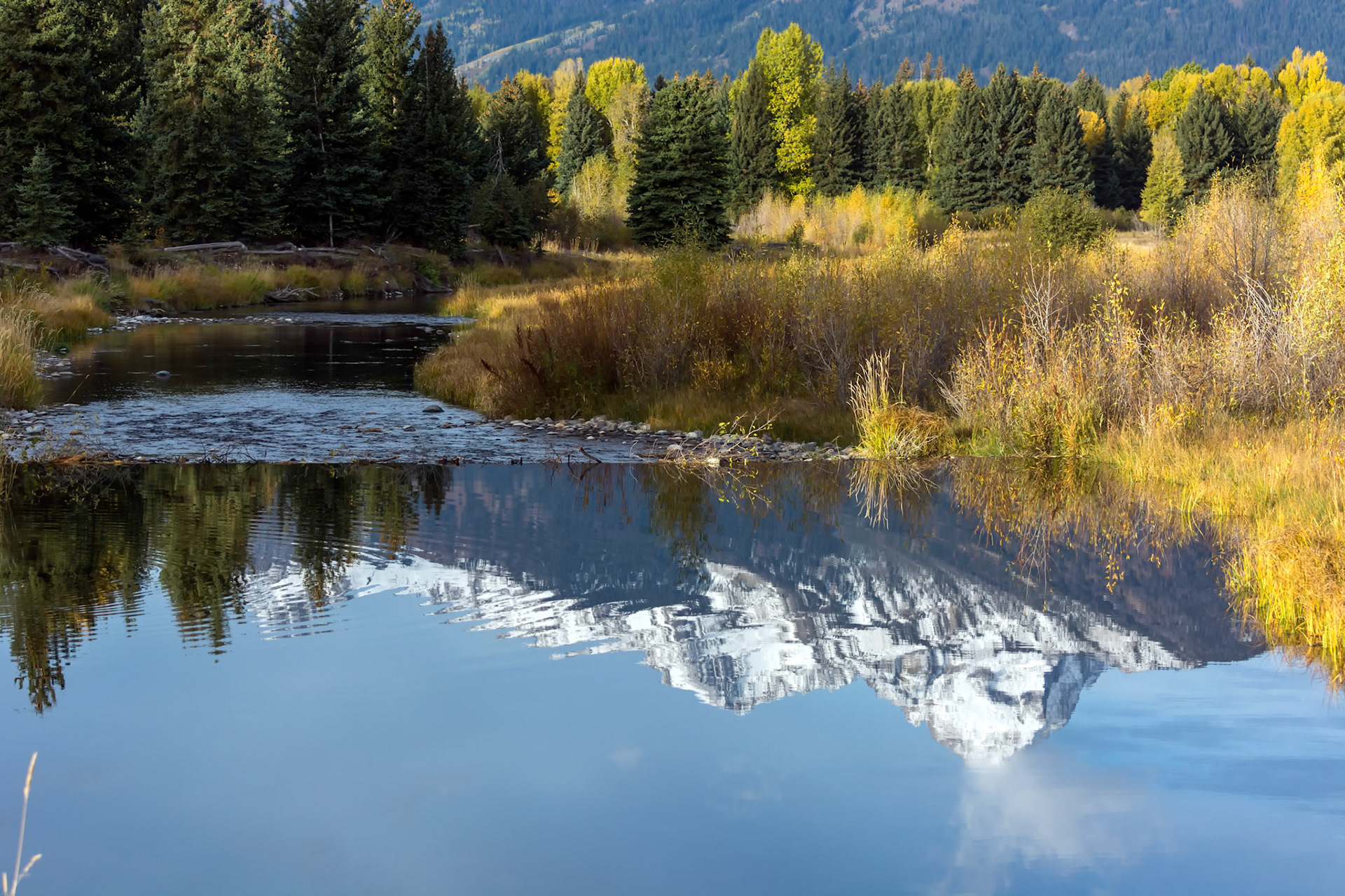 Grand Tetons Reflection in the Snake River